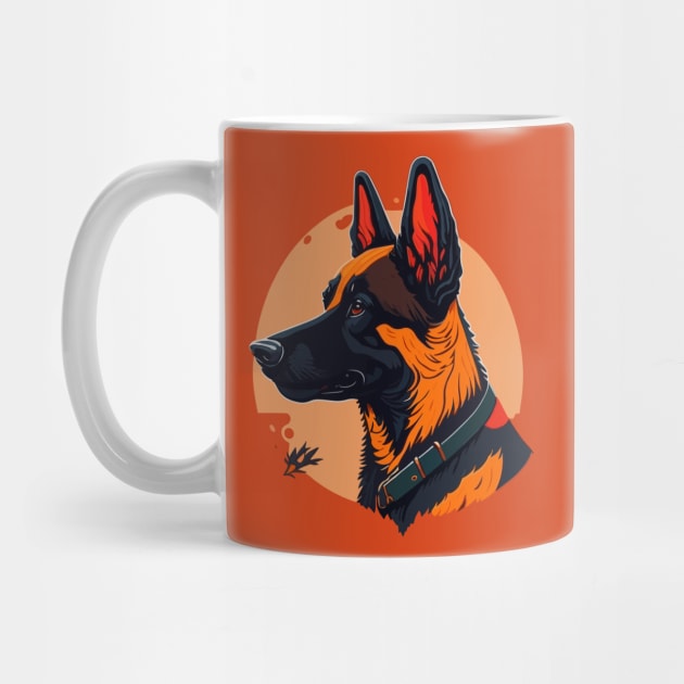 Belgian Malinois Portrait by SpriteGuy95